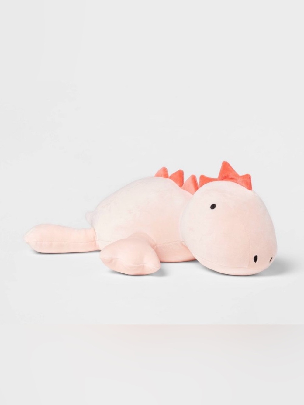 Dinosaur weighted plush kids’ throw pillow pink - pillowfort